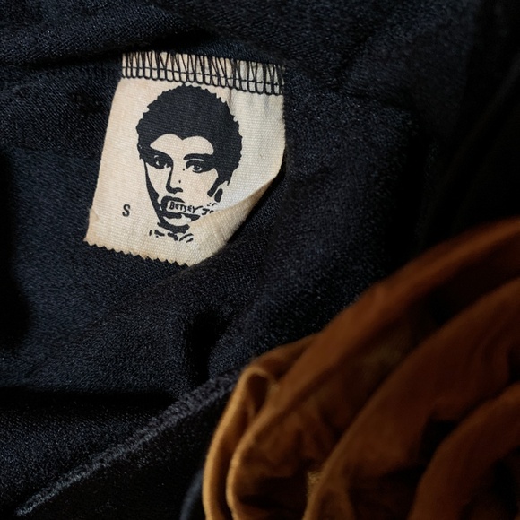 Betsey Johnson Vintage 80’s stretch velvet dress w rosettes - Picture 5 of 5